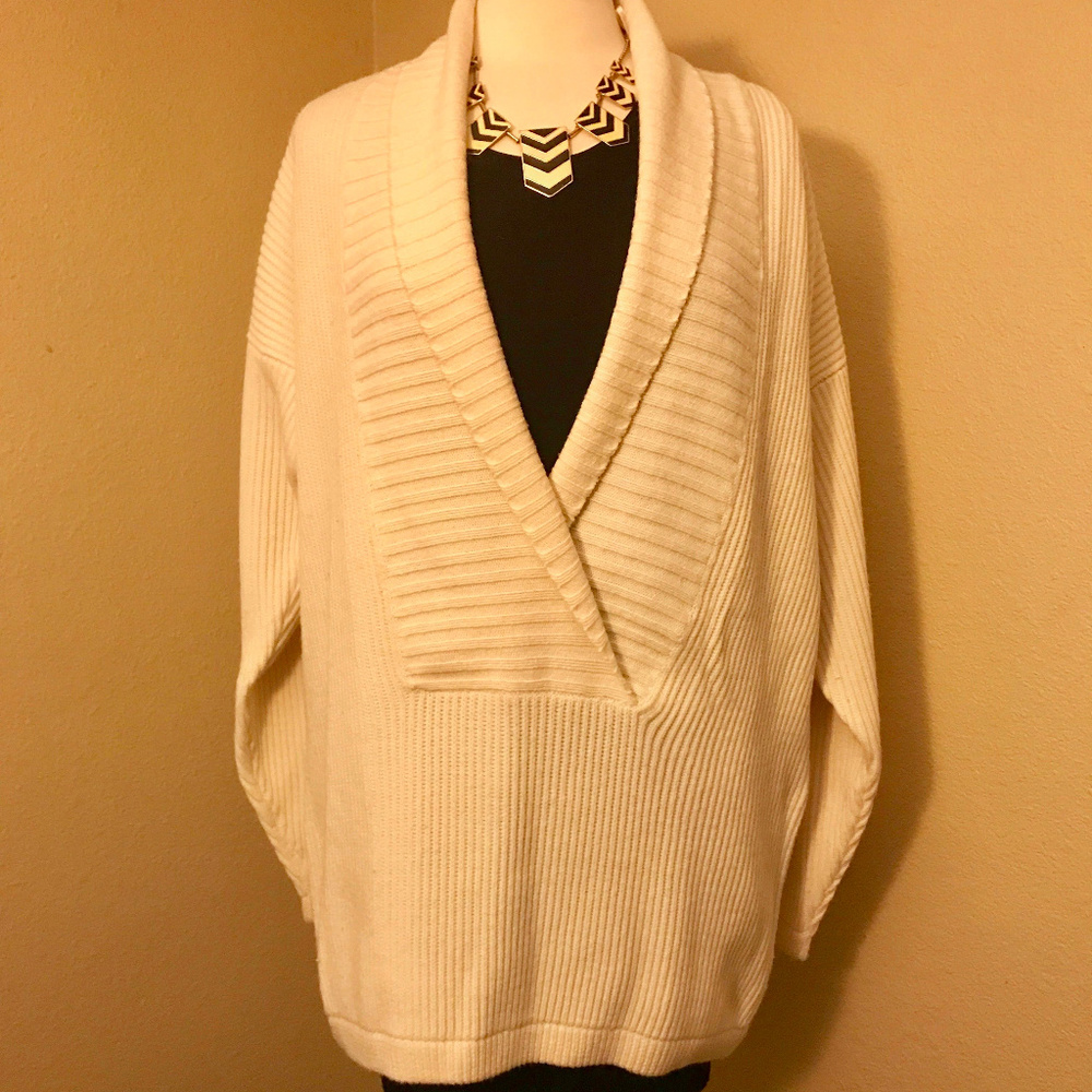 Liz Clairbourne/ Liz Sport Cream Ribbed Knit